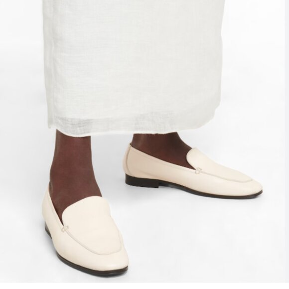The Row Shoes - The Row Adam Loafers Off White Size 40